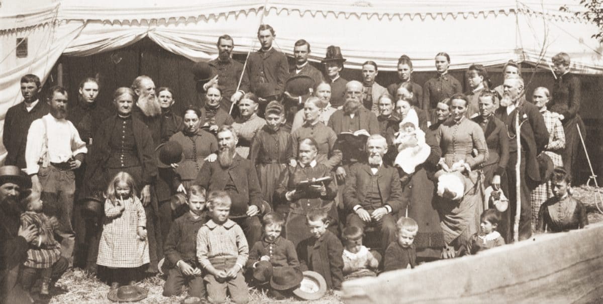 Ellen White at a camp meeting, around Passover time in 1888